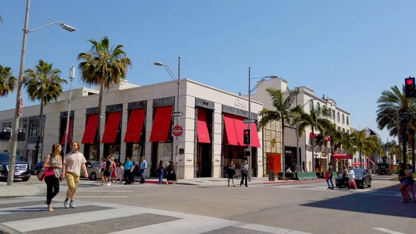 Rodeo Drive i Beverly Hills - Cartier-butikk - LOS ANGELES, USA - APRIL 1, 2019 – stockfoto