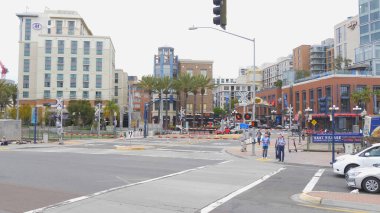 San Diego Kongre Merkezi ve Gaslamp Quarter - CALIFORNIA, ABD - 18 Mart 2019