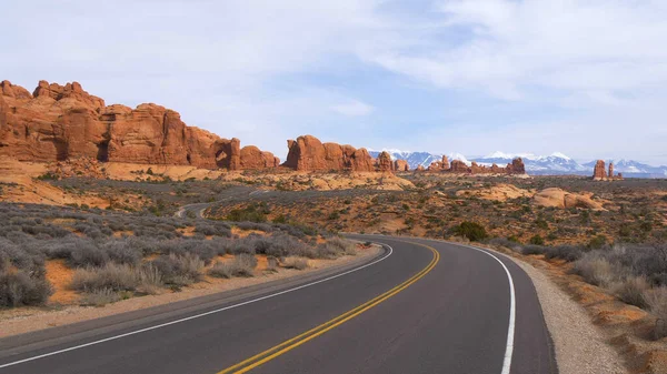 Parque Nacional Arches en Utah - UTAH, Estados Unidos - 20 DE MARZO DE 2019 — Foto de Stock