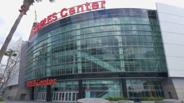 Staples Center Arena Los Angeles Şehir Merkezi - CALIFORNIA, ABD - 18 Mart 2019