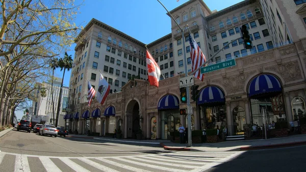 Beverly Wilshire Hotel a Beverly Hills - LOS ANGELES. USA - 18 marzo 2019 — Foto Stock
