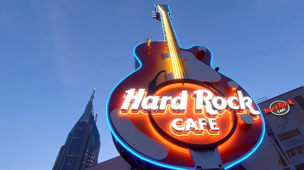 美国纳什维尔市著名的硬岩咖啡店Guitar - 2019年6月16日 — 图库照片