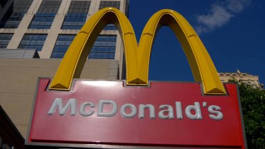 Chicago 'da McDonalds imzası var. Chicago' da. Birleşik Devletler - 11 Haziran 2019