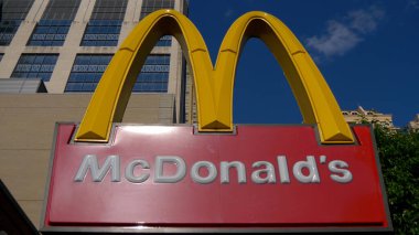 Chicago 'da McDonalds imzası var. Chicago' da. Birleşik Devletler - 11 Haziran 2019