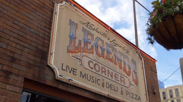 Legendes Corner in Nashville - NASHVILLE, Verenigde Staten - 17 juni 2019 — Stockfoto