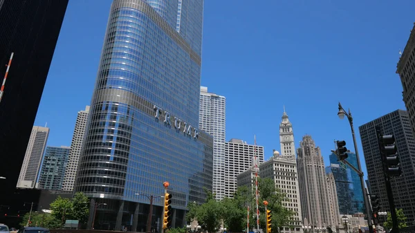 Trump Tower and Hotel in Chicago - CHICAGO, UNITED States - IUNE 11, 2019 — стоковое фото