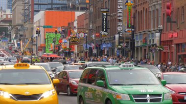 Nashville şehrinin en popüler yeri - Broadway - NASHVILLE, Birleşik Devletler - 17 Haziran 2019