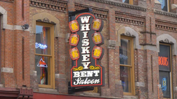 Whiskey Bent Saloon em Nashville - NASHVILLE, ESTADOS UNIDOS - JUNHO 17, 2019 — Fotografia de Stock