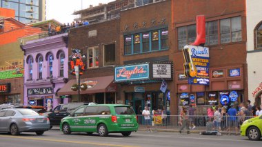 Nashville 'in Efsaneler Köşesi' ndeki Laylas Honky Tonk Salonu - NASHVILLE, Birleşik Devletler - 17 Haziran 2019
