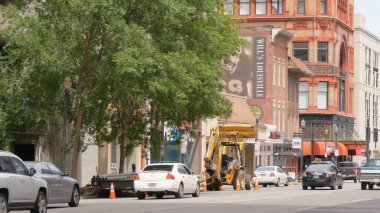 Louisville Kentucky 'deki tipik sokak manzarası - LOUISVILLE, Birleşik Devletler - 14 Haziran 2019