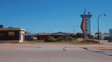 Route 66 'daki Skyliner Moteli.