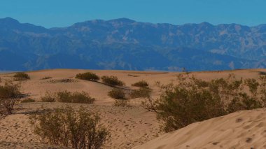 Ölüm Vadisi Ulusal Parkı 'ndaki kum tepeleri Mesquite Düz Kum tepeleri