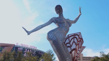 Las Vegas 'taki Park' ta Bliss Dans Heykeli - LAS VEGAS-NEVADA, 11 Ekim 2017