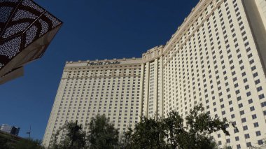 Las Vegas 'taki ünlü Monte Carlo Oteli ve Kumarhanesi LAS VEGAS-NEVADA, 11 Ekim 2017
