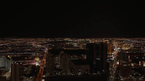 Vista panorâmica da cidade de Las Vegas à noite - LAS VEGAS-NEVADA, OUTUBRO 11, 2017 — Fotografia de Stock