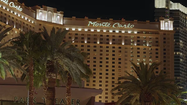 Exklusives Monte Carlo Hotel am Las Vegas Boulevard - LAS VEGAS-NEVADA, 11. OKTOBER 2017 — Stockfoto