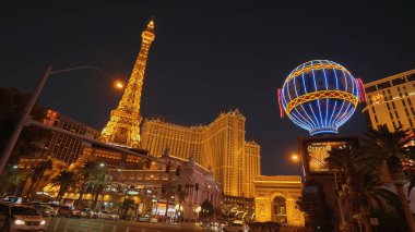 Las Vegas 'taki Paris Otel ve Eyfel Kulesi - LAS VEGAS-NEVADA, 11 Ekim 2017