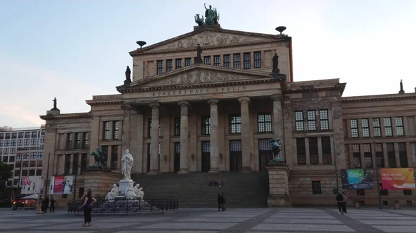 The German Concert Hall at Gendarmenmarkt Square in Berlin - CITY OF BERLIN, GERMANY - May 21, 2018 — стоковое фото