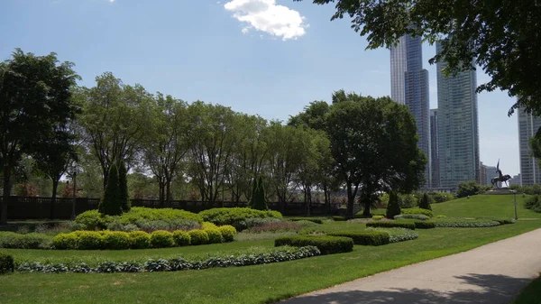 Grant Park in Chicago - CHICAGO. Vereinigte Staaten - 11. Juni 2019 — Stockfoto