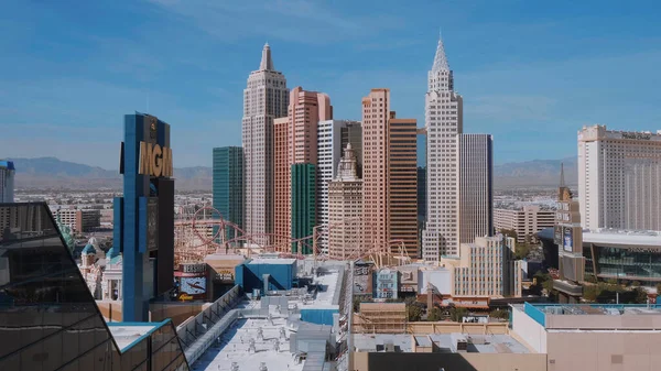สวยงาม Skykine ของลาสเวก สลายก วยอร กโรงแรมและคาส Las Vegas Nevada ลาคม — ภาพถ่ายสต็อก
