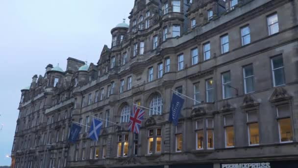 Hilton Hotel Edinburgh Old Town - Edinburgh, Skottland - 10 januari 2020 — Stockvideo