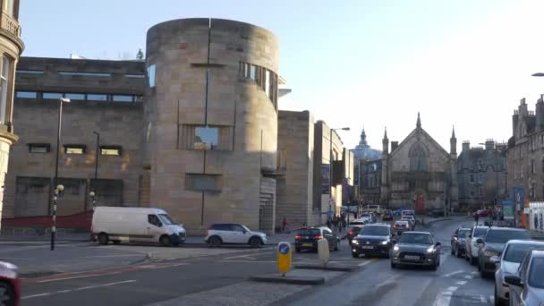 Schottisches Nationalmuseum in Edinburgh - Edinburgh, Schottland - 10. Januar 2020 — Stockvideo