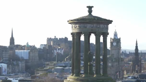 Edinburgh 'daki ünlü Calton Tepesi — Stok video