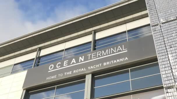 Ocean Terminal in Edinburgh Leith — Stockvideo