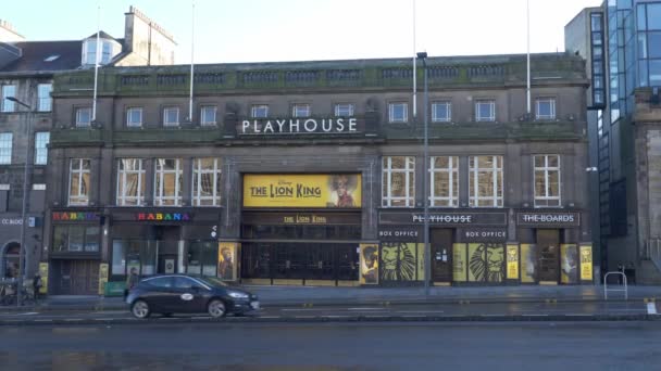 The Lion King Musical at Playhouse Edinburgh - EDINBURGH, SCOTLAND - JANUARY 10, 2020 — Stock Video