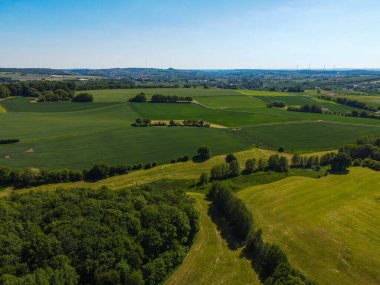 İnanılmaz doğa - güneşli bir günde güzel tarım arazisi