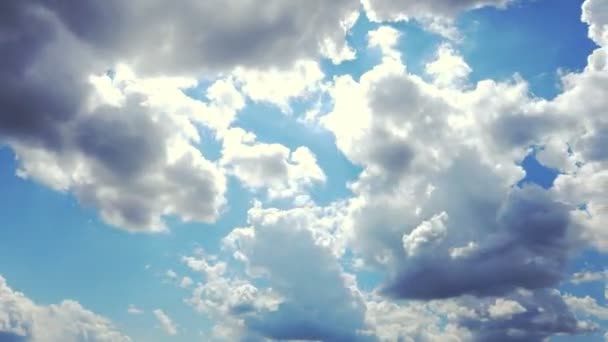 Timelapse, le ciel avant un orage. des nuages de tonnerre courent, se rassemblant dans le ciel sombre . — Video