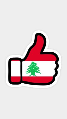 dikey ekran, dikey biçim. Çizim, animasyon şu şekilde, kalp şeklinde, sohbet şeklinde, başparmağınızla Lübnan bayrağı gibi. Beyaz arkaplan