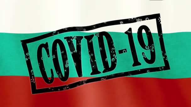 Ξέσπασμα του κορωνοϊού στη Βουλγαρία. 2019-ncov επιρροή στην κρατική οικονομία. επιδημία Covid-19, παγκόσμια κρίση. έννοια της ανθρωπότητας αγωνίζονται με νέο θανατηφόρο ιό. — Αρχείο Βίντεο
