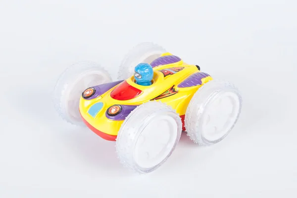 白色背景玩具车 — 图库照片
