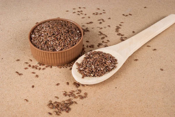 Flax seeds linseed. to prevent diseases and control overweight