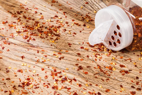 Papryka Czerwona Lub Zmiażdżony Pieprz Cayenne — Zdjęcie stockowe
