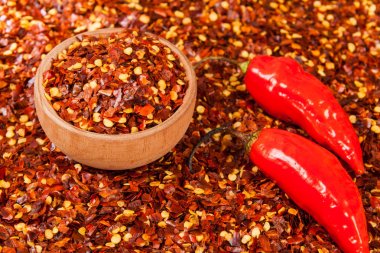 kırmızı biber veya kırmızı biber pul dağınık ezilmiş 