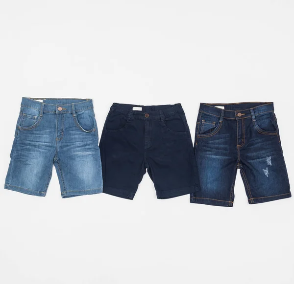 Modekleding Set Shorts Jean Kinderkleding — Stockfoto