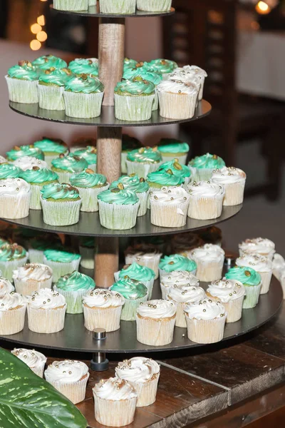 Gustose Mini Torte Diversi Sapori Celebrazione — Foto Stock