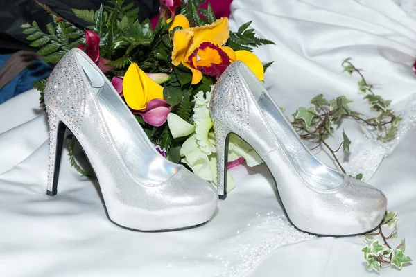 Women cloth; Heels to accompany wedding dress.
