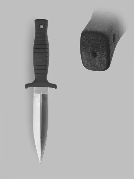 Combat knife with scabbard — Stock Photo, Image