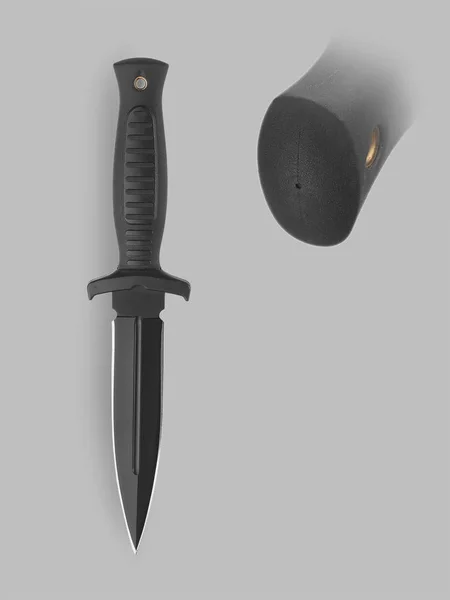 Combat knife with scabbard — Stock Photo, Image