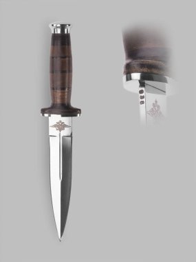 Military   knife with scabbard clipart