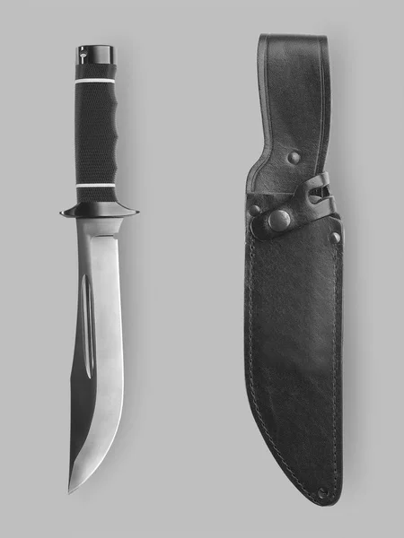 Bojový nůž s pochvou Stock Obrázky