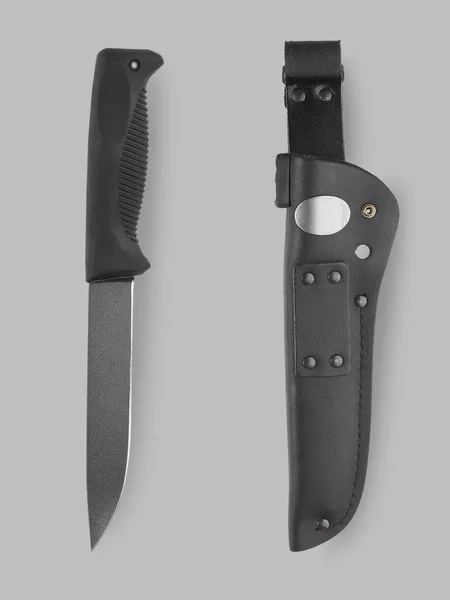 Coltello militare con fodero — Foto Stock