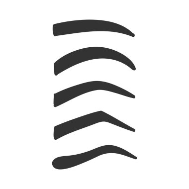 Kaş şekilleri illüstrasyon vektör