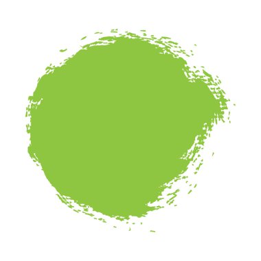 Vektör daire el fırça tasarım öğesi boya mürekkep vuruşunu çekilmiş