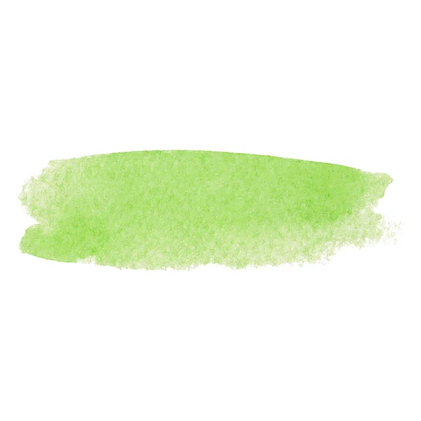 Color verde claro mancha trazo de cepillo vectorial. Línea de salpicadura de barniz Vector De Stock