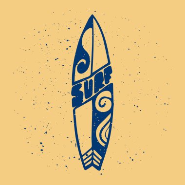Sörf vektör yazdırma. Sörf tahtaları tasarım dekore edilmiştir. Yaz yazdırma