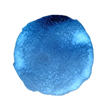 Mavi suluboya lekesi